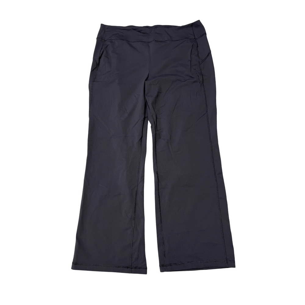Duluth Trading Co NoGA Namastash Pants Womens XL Black Wide Leg Cargo Pocket